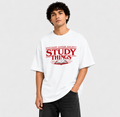 Study Things Oversized Graphic Tee