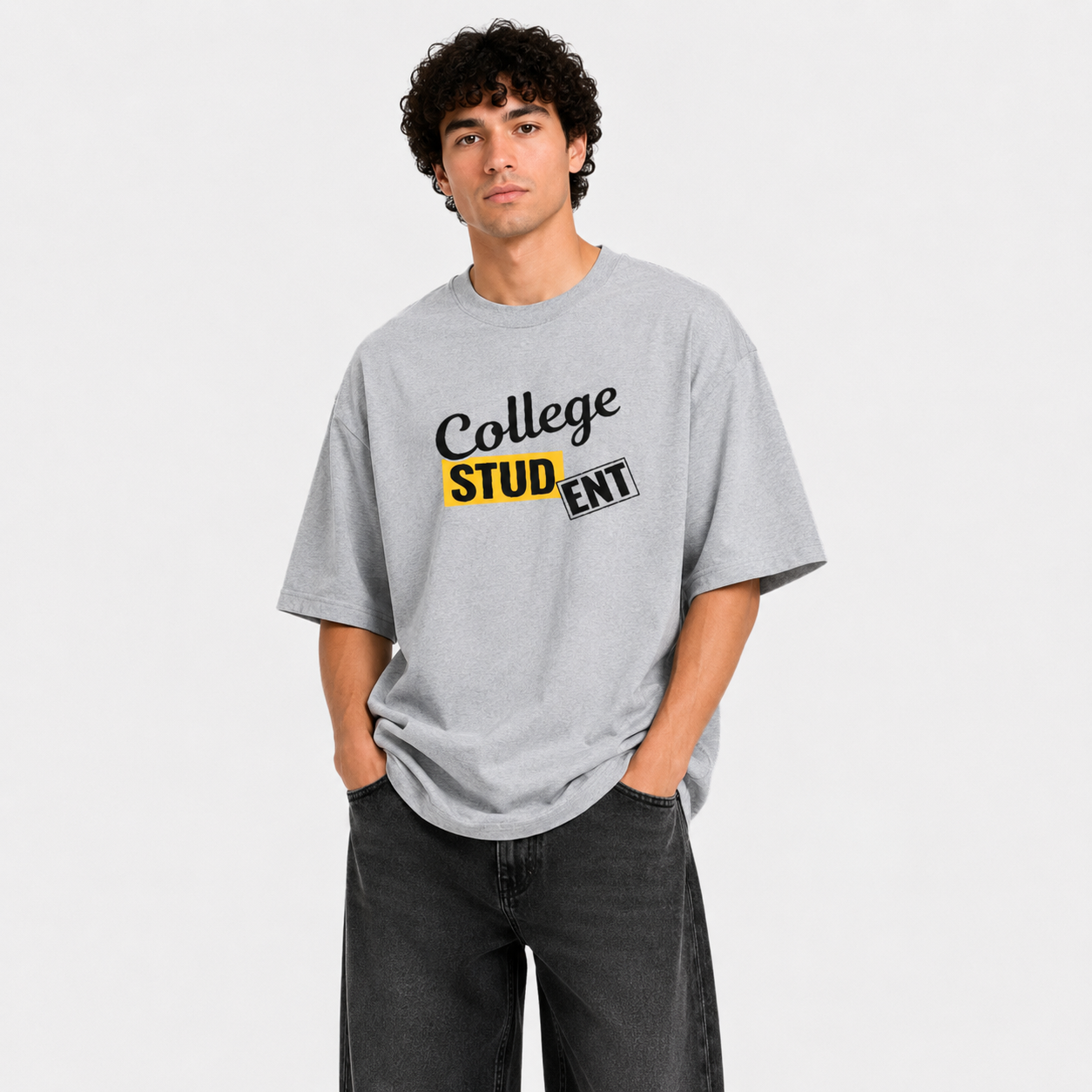 College Stud(Ent) Oversized Graphic Tee