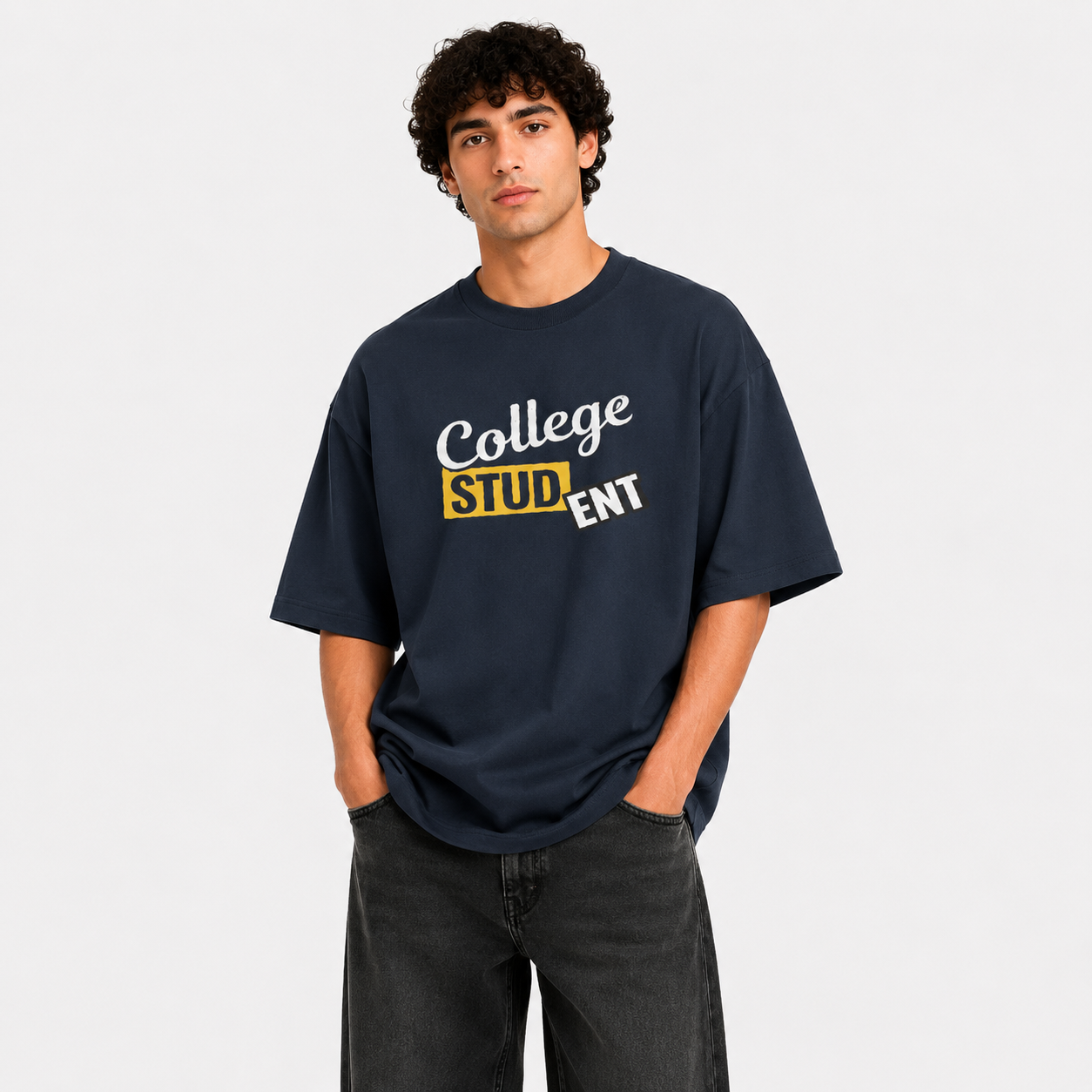 College Stud(Ent) Oversized Graphic Tee