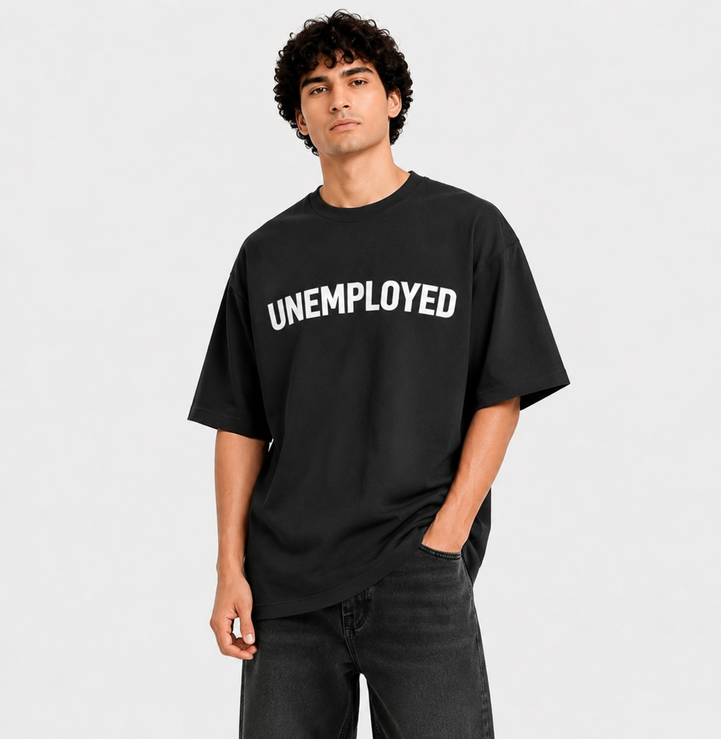 Unemployed & Unbothered Oversized Tee