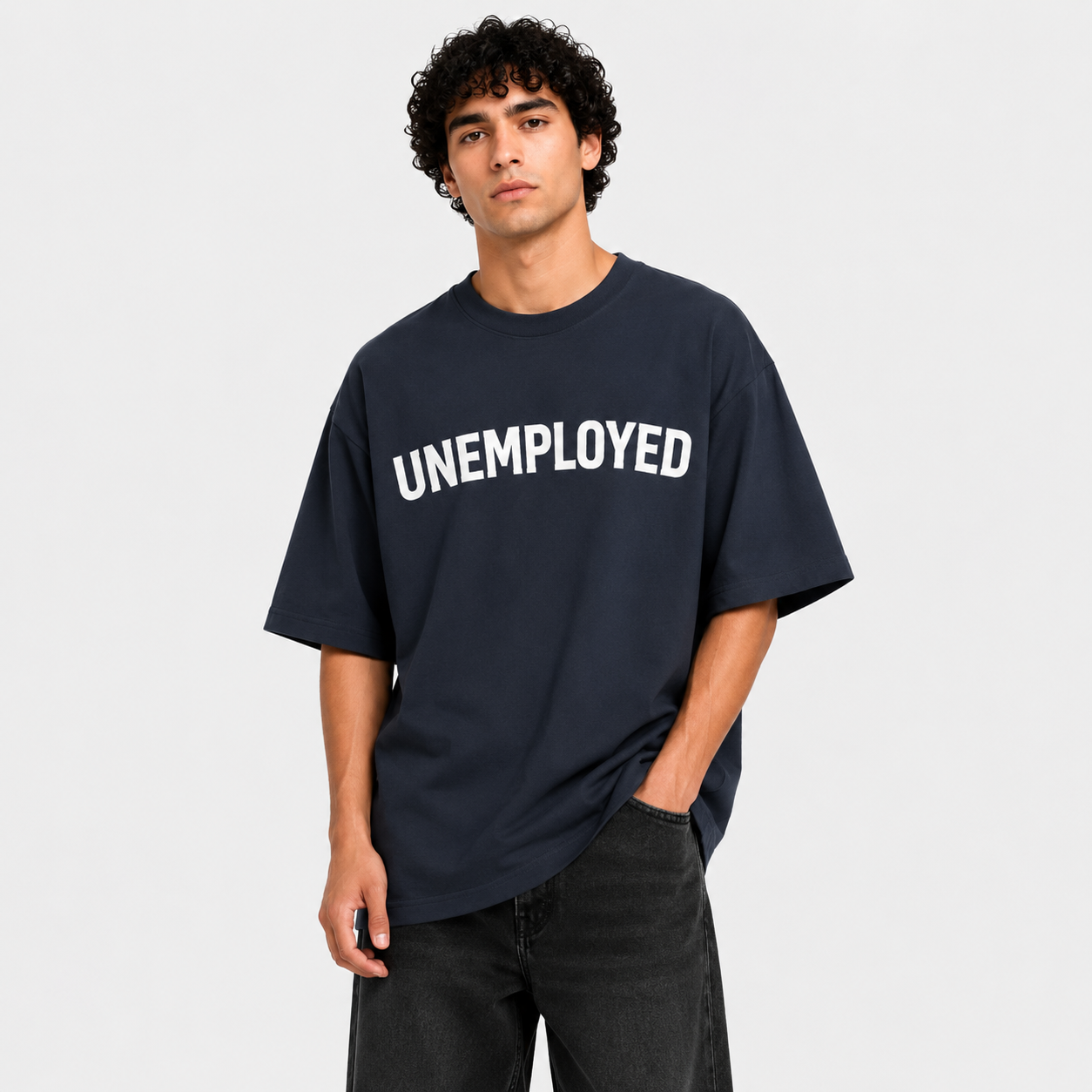 Unemployed & Unbothered Oversized Tee
