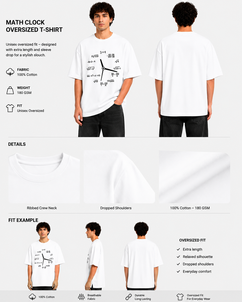 Overthinking O’Clock Oversized Tee
