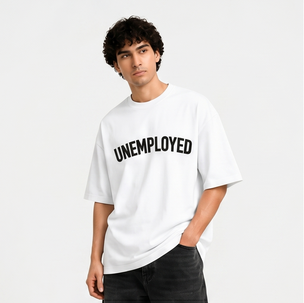 Unemployed & Unbothered Oversized Tee