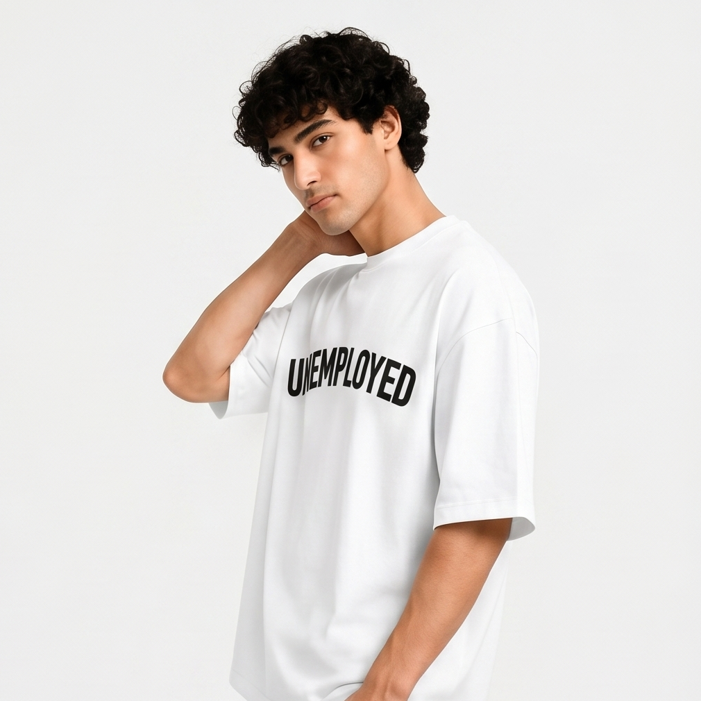 Unemployed & Unbothered Oversized Tee