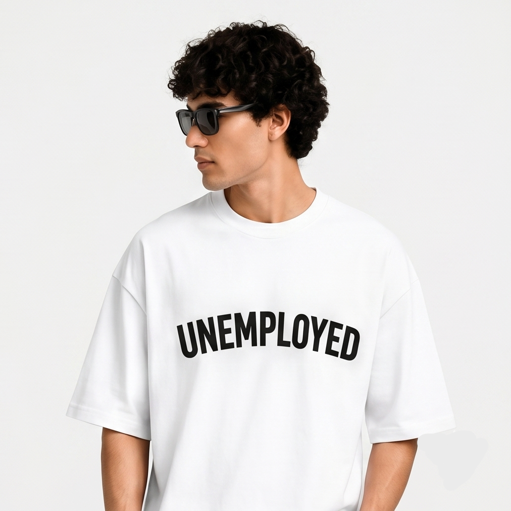 Unemployed & Unbothered Oversized Tee